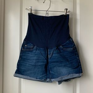 Indigo Blue Maternity Full Belly Shorts